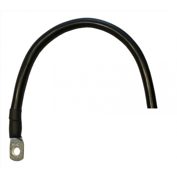 Accu kabel zwart 6mm 100cm 1 oog M10