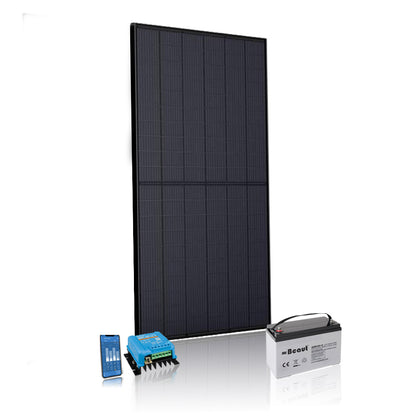 Kleine off-grid set met 1 paneel