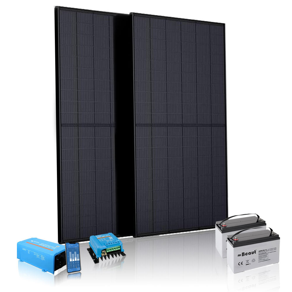 off grid victron 2 zonnepanelen