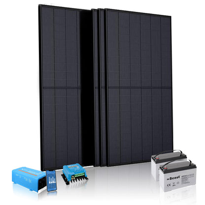 Kleine off-grid set met 4 panelen