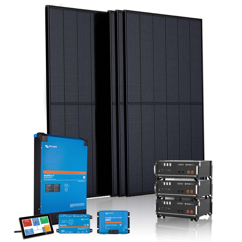 Off-grid 4 panelen set (Victron CerboGX)