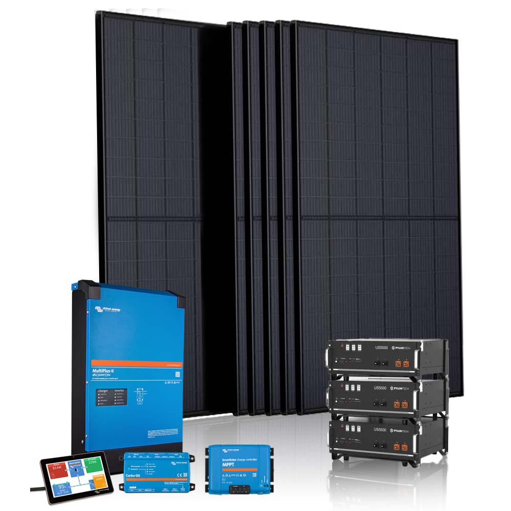 off grid victron cerbo gx 6 panelen