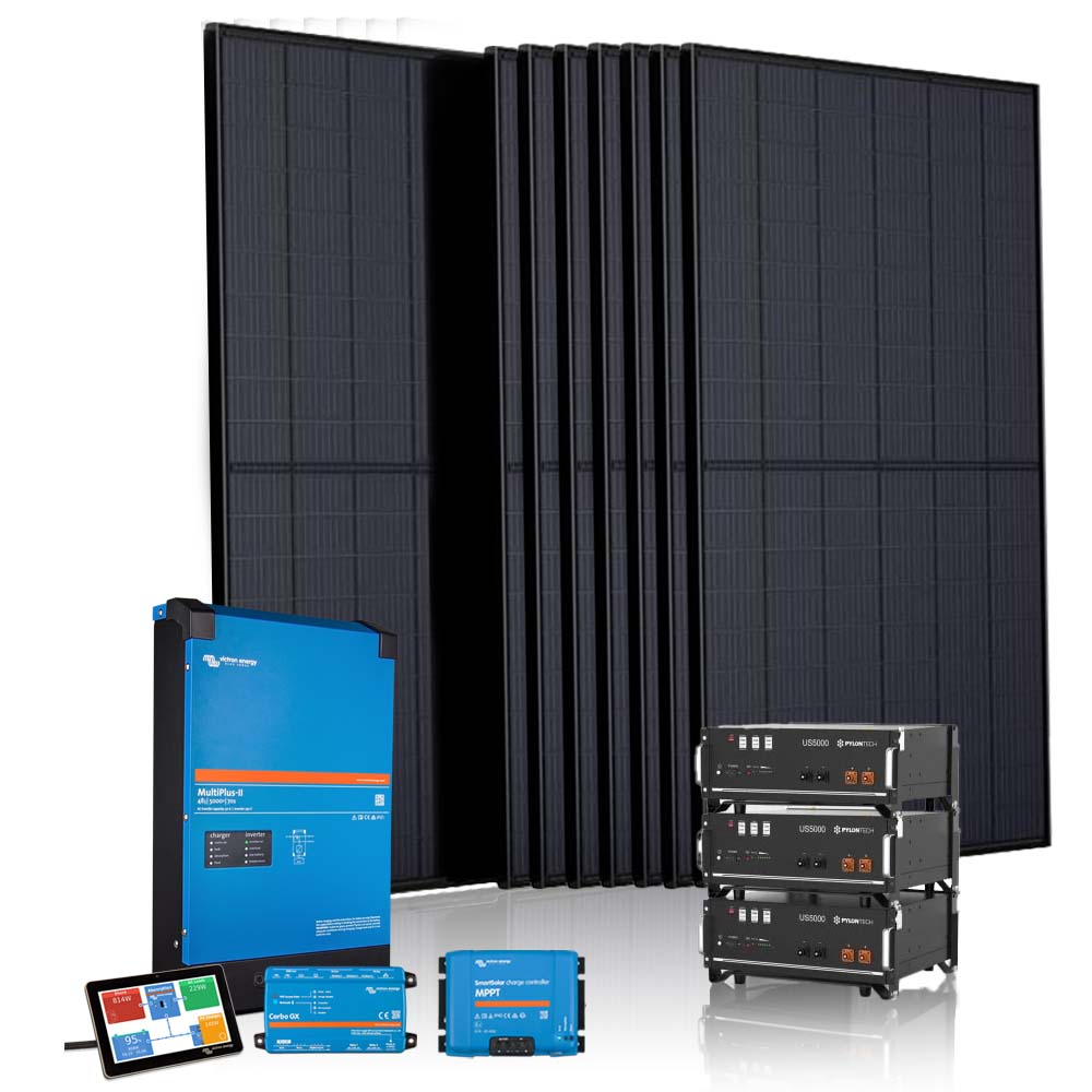 Off-grid 8 panelen set (Victron Cerbo GX)