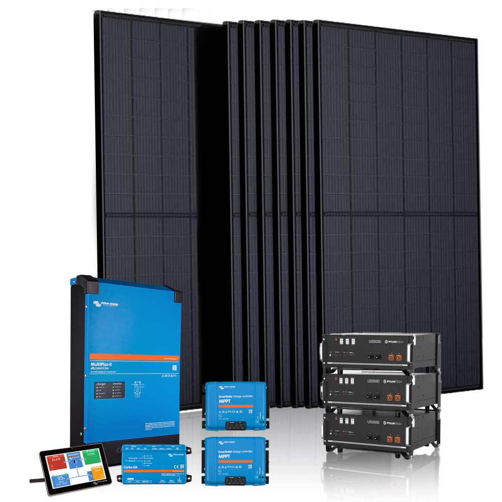 Off-grid 9 panelen set (Victron Cerbo GX)