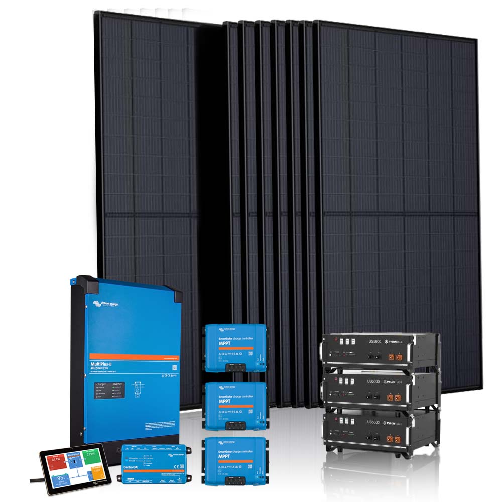 Off-grid 15 panelen set (Victron Cerbo GX)